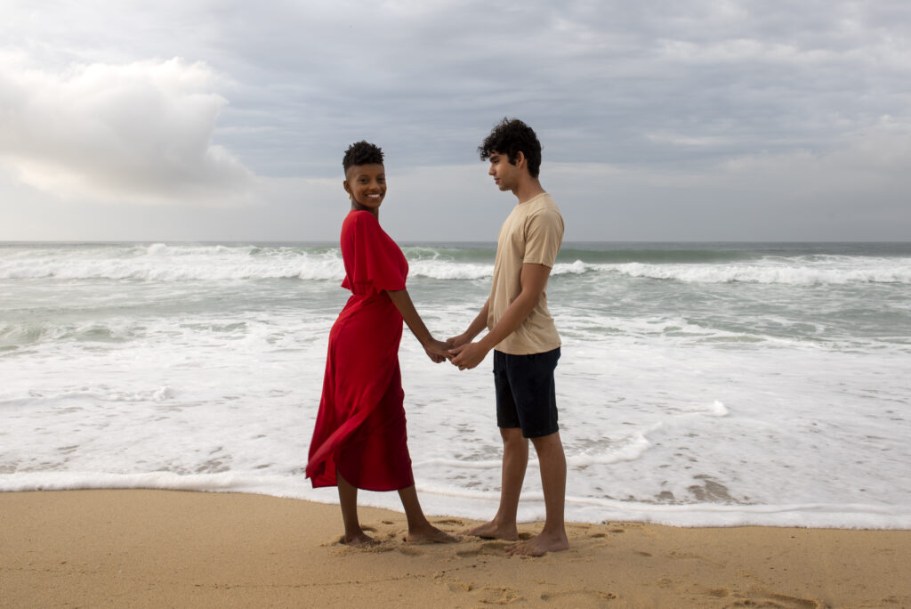 couples on beach of bali