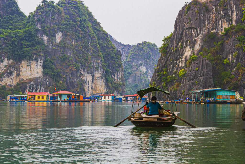 vietnam fishing village boat
