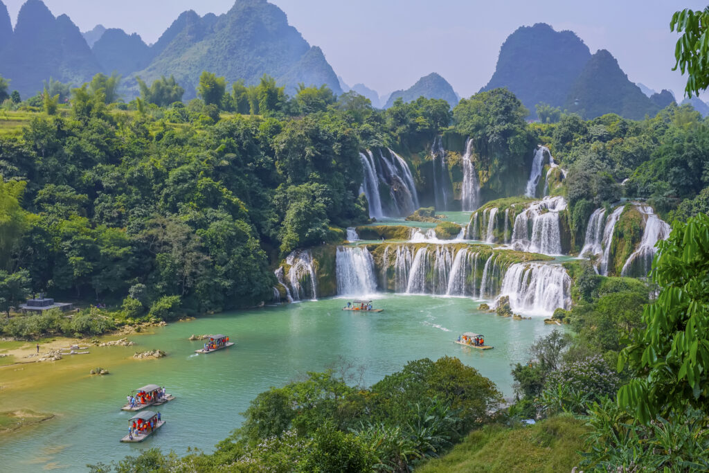 vietnam fresh green good view waterfall
